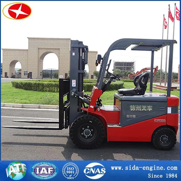 Elektrický vysokozdvižný vozík s protizávažím a polštářem